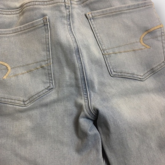 American Eagle Super Hi-Rise Jeggings 00 Regular Light Wash - Picture 14 of 16